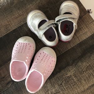Size 4 baby girl walker native shoes